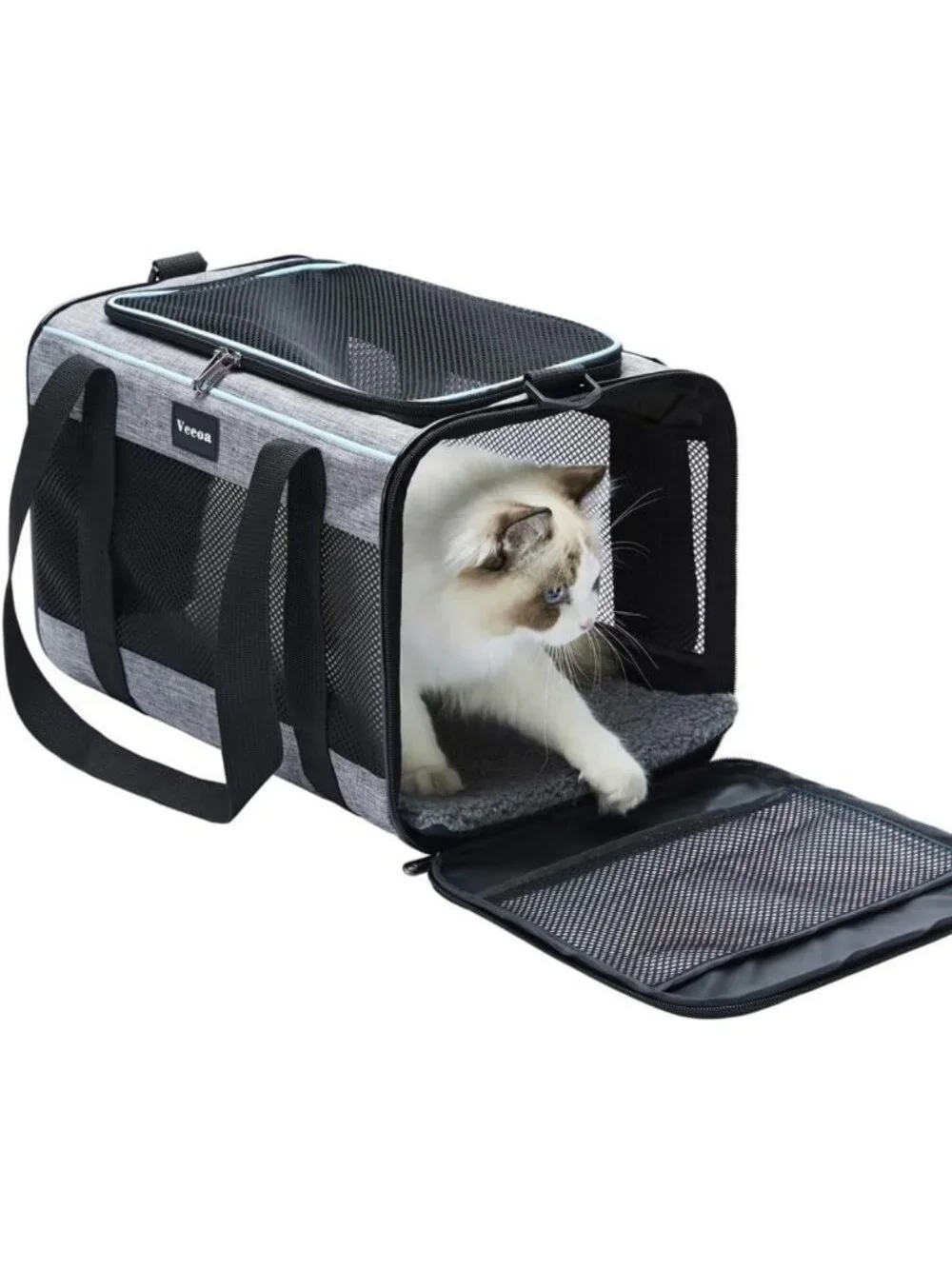 Soft-Sided Pet Carrier for Cats & Dogs up to 16 lbs - Travel Bag for Pets